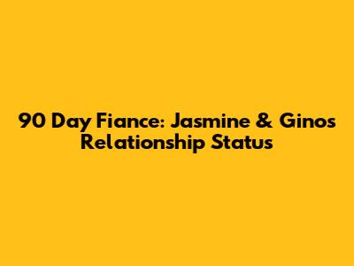 90 Day Fiance: Jasmine & Gino's Relationship Status