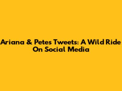 Ariana & Pete's Tweets: A Wild Ride On Social Media