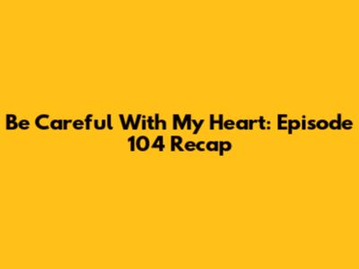 Be Careful With My Heart: Episode 104 Recap