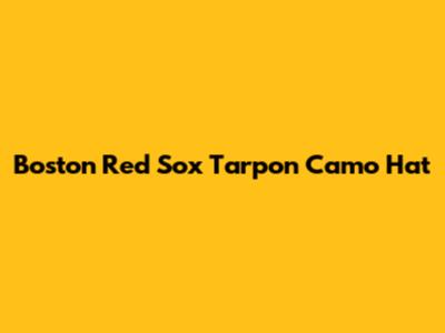 Boston Red Sox Tarpon Camo Hat