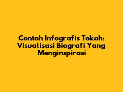 Contoh Infografis Tokoh: Visualisasi Biografi Yang Menginspirasi