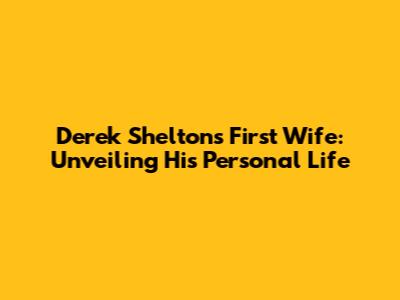 Derek Shelton's First Wife: Unveiling His Personal Life