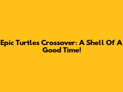 Epic Turtles Crossover: A Shell Of A Good Time!