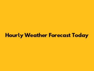 Hourly Weather Forecast Today