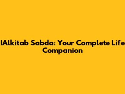 IAlkitab Sabda: Your Complete Life Companion