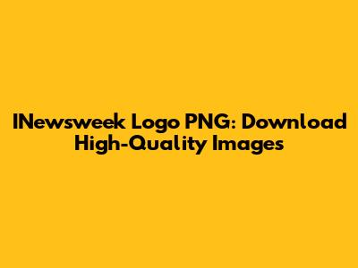 INewsweek Logo PNG: Download High-Quality Images