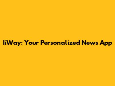 IiWay: Your Personalized News App
