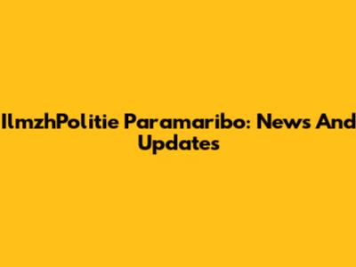IlmzhPolitie Paramaribo: News And Updates