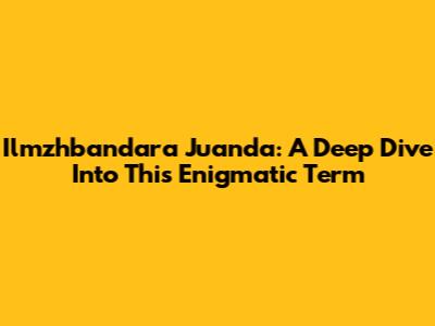Ilmzhbandara Juanda: A Deep Dive Into This Enigmatic Term
