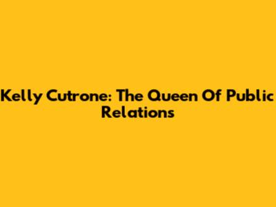 Kelly Cutrone: The Queen Of Public Relations
