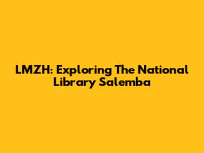 LMZH: Exploring The National Library Salemba