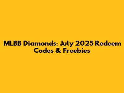 MLBB Diamonds: July 2025 Redeem Codes & Freebies