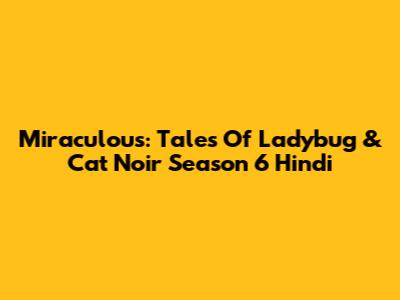 Miraculous: Tales Of Ladybug & Cat Noir Season 6 Hindi