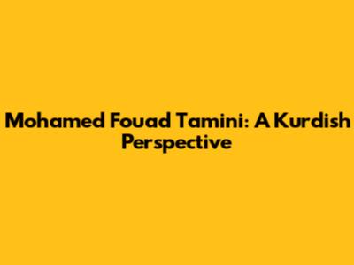 Mohamed Fouad Tamini: A Kurdish Perspective
