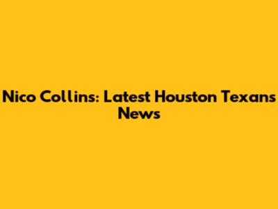 Nico Collins: Latest Houston Texans News