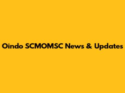 Oindo SCMOMSC News & Updates