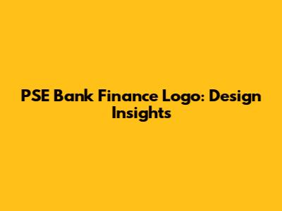 PSE Bank Finance Logo: Design Insights
