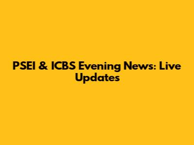 PSEI & ICBS Evening News: Live Updates
