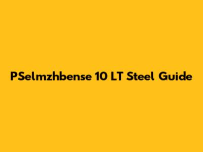 PSelmzhbense 10 LT Steel Guide