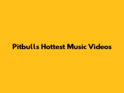 Pitbull's Hottest Music Videos