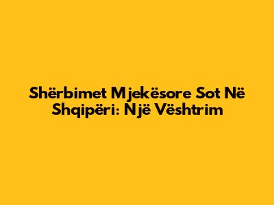 Shërbimet Mjekësore Sot Në Shqipëri: Një Vështrim