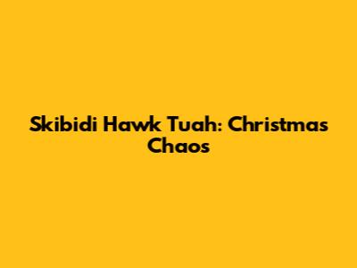 Skibidi Hawk Tuah: Christmas Chaos