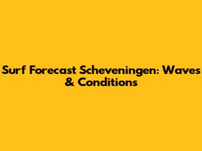 Surf Forecast Scheveningen: Waves & Conditions