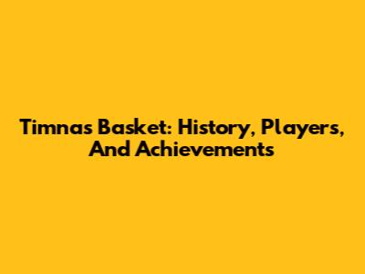 Timnas Basket: History, Players, And Achievements
