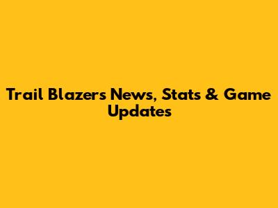 Trail Blazers News, Stats & Game Updates