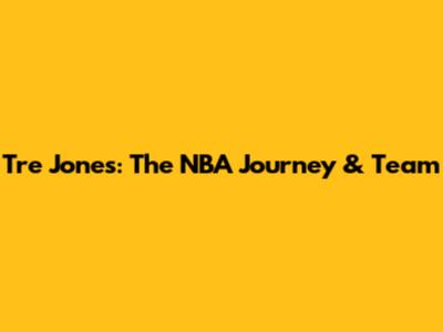 Tre Jones: The NBA Journey & Team