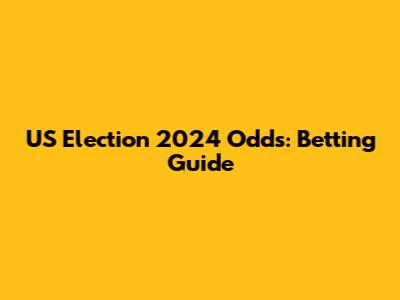 US Election 2024 Odds: Betting Guide