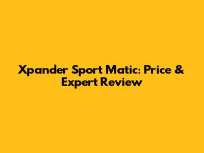 Xpander Sport Matic: Price & Expert Review