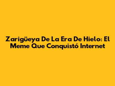 Zarigüeya De La Era De Hielo: El Meme Que Conquistó Internet